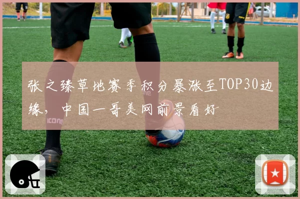 张之臻草地赛季积分暴涨至TOP30边缘，中国一哥美网前景看好